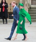 Members of the royal family and politicians are pictured arriving at the Commonwealth Day Service