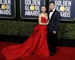 Scarlett Johansson and Colin Jost attending the 77th Annual Golden Globe Awards at The Beverly Hilton Hotel on January 5, 2020 in Beverly Hills, California. | usage worldwide