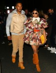 Nicki Minaj and husband Kenneth Petty walk hand in hand out of the Marc Jacobs show in NYC