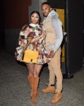 Nicki Minaj with Husband Kenneth Petty spotted at the Marc Jacobs Fashion Show