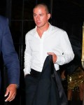 Channing Tatum, Zoe Kravitz, & Tessa Thompson are spotted leaving the Bowery hotel