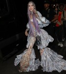 Grimes leaves the Carlyle Hotel for a Met Gala after-party in NYC