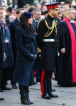 Meghan Duchess of Sussex and Prince Harry Duke of Sussex pictured at Field of Remembrance in London