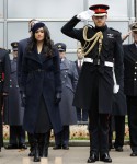 Britain's Prince Harry and Meghan, the Duchess of Sussex attend the 91st Field of Remembrance at Westminster Abbey in London, Thursday, Nov. 7, 2019.