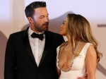 Ben Affleck and Jennifer Lopez attend the red carpet of the movie 'The Last Duel' at the 78th Venice International Film Festival