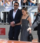 Jennifer Lopez and Ben Affleck arriving on a boat for the 78th Venice Film Festival in Venice