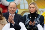 Prince Albert II and Princess Charlene of Monaco attend the Christmas Gifts Distribution At Monaco Palace