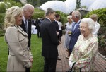 Queen Elizabeth II speaks to Joe and Jill Biden at the G7 Summit