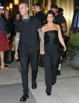 Kourtney Kardashian and Travis Barker head to the Broadway play ''Hadestown'' after dinner at The Polo Bar