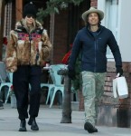 Gwyneth Paltrow and husband Brad Falchuk enjoy a cold post-Christmas stroll in Aspen