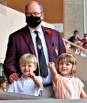 Prince Albert II of Monaco during the last day of the World Rugby Sevens Repechage tournament