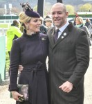 Zara Tindall with husband Mike Tindall  seen at The Festival 2020, Gold Cup Day Cheltenham Racecourse, Cheltenham , Glos