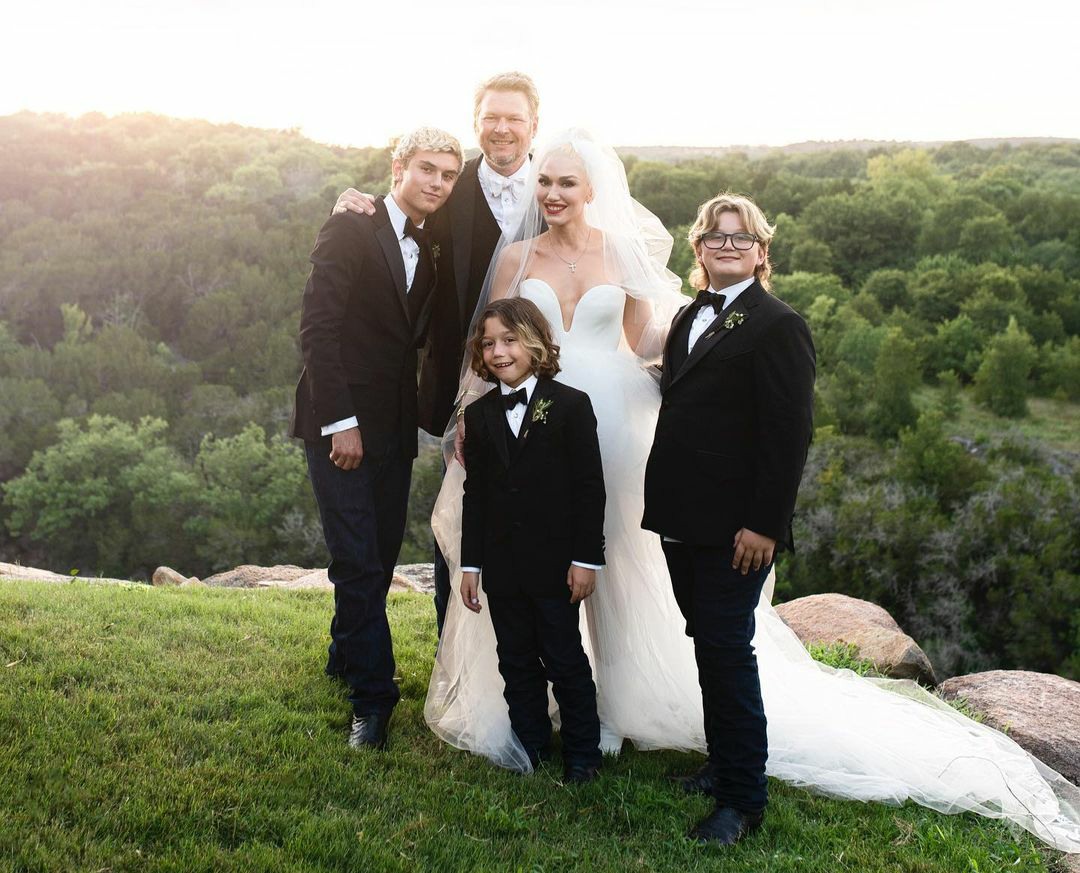 blake gwen wedding kids