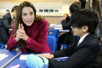 Catherine Duchess of Cambridge Visits Nower Hill High School