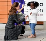 Britain's Catherine visits a workshop at Evelina London Children's Hospital, in London