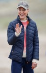 Catherine, Duchess of Cambridge try land yachting in St Andrews