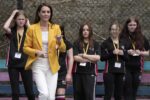 Princess Kate wore a PS359 LKBennett blazer at a Bath Community Center