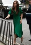 Princess Kate was seen in London looking as if she had just heard a joke.