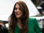 Princess Kate was seen in London looking as if she had just heard a joke.