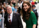 Princess Kate was seen in London looking as if she had just heard a joke.