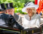 Queen Camilla wore white and cream with large hats to the final days of Ascot